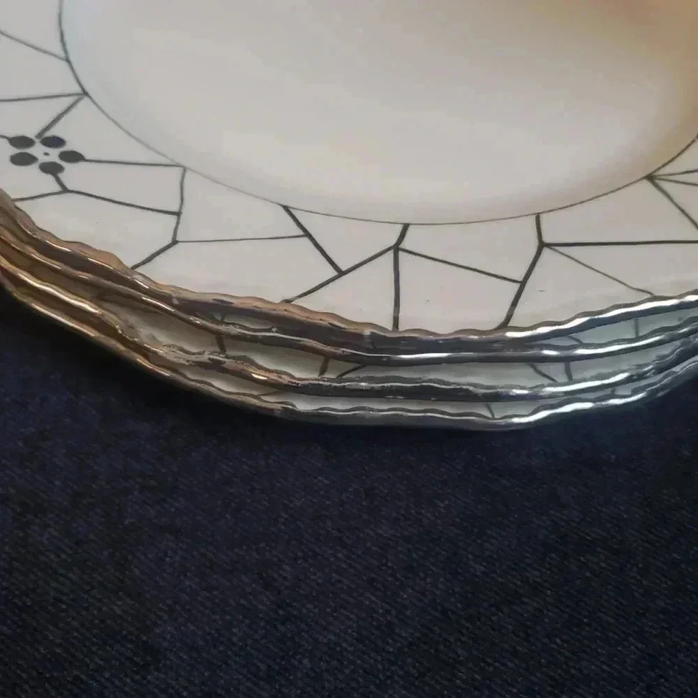 Tea Pot and Desert Plate‎ Set